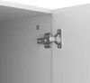 A close-up view of a cabinet hinge inside a white cabinet. Náhľad obrázku produktu