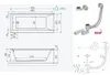 ECOLAM Badewanne Rechteckbadewanne 170x75 cm Savia Styropor Produktbild-Vorschau 6