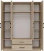 Topeshop ROMANA 160 SON, Dąb, Szafa, 11 pół., 4 drzw., Dąb, Podgląd zdjęcia produktu 7