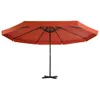 Parasol de jardin avec base portable terre cuite Voir les images du produit 2