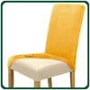 Stuhlhusse Stretch Senfgelb - Samt - Universal - Esszimmer Produktbild-Vorschau 5