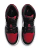 Air Jordan 1 Mid Noir et Rouge (taille enfant/adolescent) - Voir les images du produit 9