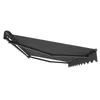 A dark gray retractable awning is shown against a white background. Produktbild-Vorschau