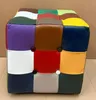 Luxus Chesterfield Leder Echtleder Hocker Sitzhocker Fußhocker Würfelhocker Bunt