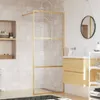 Duschwand für Begehbare Dusche mit ESG Klarglas Golden Produktbild-Vorschau 2