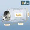 Distributore di bevande in vetro con rubinetto, 3,3 l per Anteprima dell’immagine prodotto 4