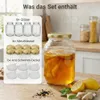 6 x Gärglas-Set Einmachglas mit Metalldeckel & Beschwerer – Produktbild-Vorschau 5