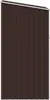 A full shot of a brown metal shed. Náhled obrázku produktu