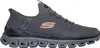 A side view of a gray Skechers Slip-Ins shoe against a white background. Produktbild-Vorschau