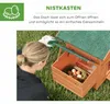 PawHut Hühnerstall 113,5x67,5x95,5 cm Hühnerhaus aus Holz Produktbild-Vorschau 6