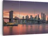 Bild auf Leinwand - Leinwandbild - New York Brücke Nacht - Produktbild-Vorschau 1
