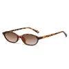 Cat Eye Sonnenbrille Damen – Retro Oval Schmale Produktbild-Vorschau 1