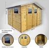 4iQ Holz-Gerätehaus BEN mit Doppeltür und Holzschuppen | Produktbild-Vorschau 7