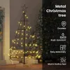 vidaXL Décoration de Noël avec support Noir 126 cm Acier Voir les images du produit 6