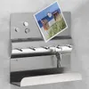 HI Schlüsselboard mit Memoboard Silbern 25x24x6,5 cm Produktbild-Vorschau 2