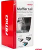 The image shows the retail packaging of a muffler tail, with product samples displayed on the box. Anteprima dell’immagine prodotto