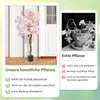 COSTWAY 2er Set Kunstbaum mit Blüten 150cm, Kunstpflanze im Produktbild-Vorschau 7