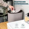 cestino ovale per cosmetici eluno con superficie gommata Anteprima dell’immagine prodotto 4