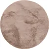 benuta koberec obývačka Furry Taupe ø 160 cm okrúhly Náhľad obrázku produktu 1