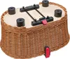 KLICKfix Doggy Basket, Hinten, Fahrradkorb, Weiß, Holz, 40 Produktbild-Vorschau 4