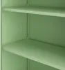 Close-up of a light green metal cabinet interior with two shelves. Anteprima dell’immagine prodotto