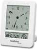 A white Technoline radio-controlled alarm clock with a digital display showing date, day, and temperature. Anteprima dell’immagine prodotto