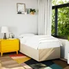 The Living Store Bettgestell Creme 80x200 cm Stoff Produktbild-Vorschau 4