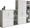 Aktenschrank TABOR 4 in lichtgrau / weiß Hochglanz, Produktbild-Vorschau 1