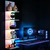 RGB+IC Wandregal Hängend 5-stufig Bücherregal Weiß mit Produktbild-Vorschau 8