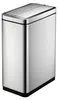 A studio shot of a stainless steel trash can. Podgląd zdjęcia produktu