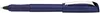 A close-up, side view of a dark blue rollerball pen with a silver clip, set against a white background. Anteprima dell’immagine prodotto