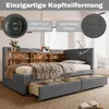 Merax Tagesbett 90x200cm, Schlafsofa mit 2 Schublade, USB, Produktbild-Vorschau 6