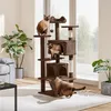 Yaheetech Kratzbaum Kletterbaum 139 cm H, Katzenbaum mit 3 Produktbild-Vorschau 2