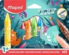 maped 861400 JUNGLE fever Jumbo Wachsmalstifte Anteprima dell’immagine prodotto 5
