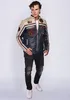 Top Gun Lederjacke TG 1005 Navy/Offwhite/Bordeaux 1520 Gr. Voir les images du produit 9