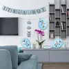com-four® 47-teiliger Partykoffer zur Geburt eines Jungen - Produktbild-Vorschau 2