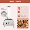 KOMFOTTEU Pizzaofen Outdoor, tragbarer Holzofen mit Produktbild-Vorschau 3
