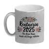 Rentnerin 2025 - Lange gearbeitet Glitzer-Kaffeebecher Produktbild-Vorschau 2