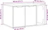 vidaXL Katzenklo Artisan-Eiche 80x50x45 cm Holzwerkstoff Produktbild-Vorschau 13