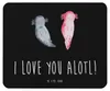 Mr. & Mrs. Panda Mauspad Axolotl Liebe - Schwarz - Produktbild-Vorschau 1
