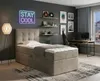 NORDELO Boxspringbett INCANTO 120x200 cm Braun Komplett-Set Produktbild-Vorschau 1