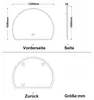 LED Spigel mit Bluetooth und Uhr 120×100cm 3 Lichfarbe Produktbild-Vorschau 6