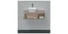 Waschtischunterbau D-NEO 1 Fach rechts 260x800x550mm leinen Produktbild-Vorschau 2