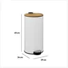 5Five Mulleimer/Treteimer Bambus - weis - 30L - 38 x 29 x Produktbild-Vorschau 16