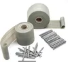 Sichtschutzstreifen HDPE 19cm x 70m grau Klemmschienen Produktbild-Vorschau 1