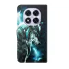 A flip phone case with a wolf graphic design. Produktbild-Vorschau