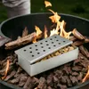 2 x Edelstahl Räucherbox + 1 Zange Smokerbox Räucherdose Produktbild-Vorschau 4