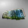Bild auf Leinwand - Leinwandbild - 5 Teile - Wald Dämmerung Produktbild-Vorschau 2