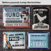 LANOLU retro Blechschilder Sprüche lustig "dann halt Produktbild-Vorschau 6