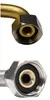 DN8 DVGW Panzerschlauch m. Edelstahlumflechtung 3/8" ÜM x Produktbild-Vorschau 2